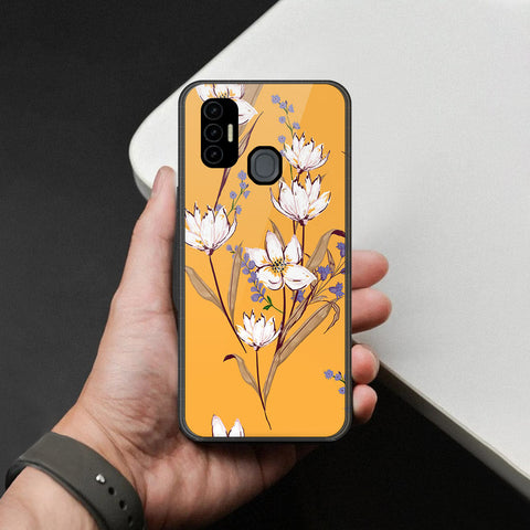 Tecno Spark 7T Cover - Foral Series - HQ Premium Shine Durable Shatterproof Case