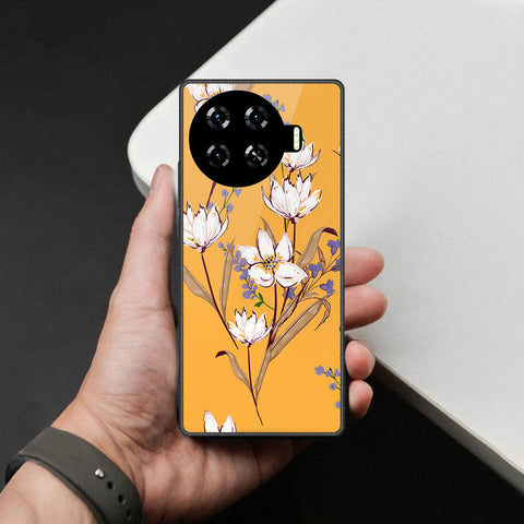 Tecno Spark 20 Pro Plus Cover - Foral Series - HQ Premium Shine Durable Shatterproof Case