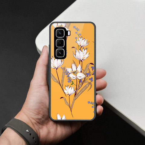 Infinix Hot 50 4G Cover - Foral Series - HQ Premium Shine Durable Shatterproof Case