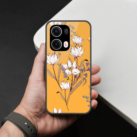 Oppo Reno 13 Pro Cover - Foral Series - HQ Premium Shine Durable Shatterproof Case