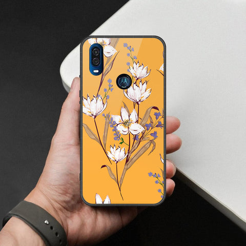 Motorola One Vision Cover - Foral Series - HQ Premium Shine Durable Shatterproof Case