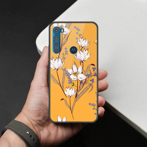 Motorola One Fusion Plus Cover - Foral Series - HQ Premium Shine Durable Shatterproof Case