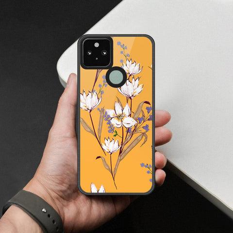 Google Pixel 5 XL Cover - Foral Series - HQ Premium Shine Durable Shatterproof Case