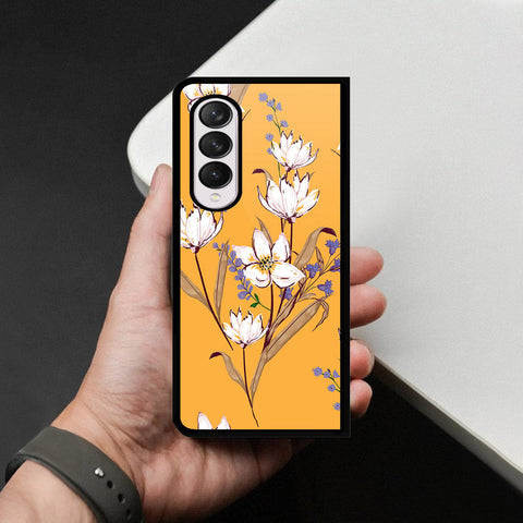 Samsung Galaxy Z Fold 4 5G Cover - Foral Series - HQ Premium Shine Durable Shatterproof Case