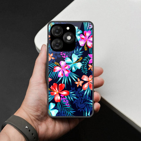 itel A70 Cover - Foral Series - HQ Premium Shine Durable Shatterproof Case