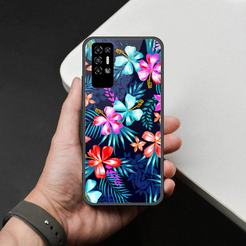 Tecno Pova 2 Cover - Foral Series - HQ Premium Shine Durable Shatterproof Case