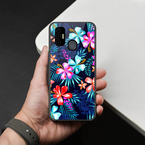 Tecno Spark 7T Cover - Foral Series - HQ Premium Shine Durable Shatterproof Case