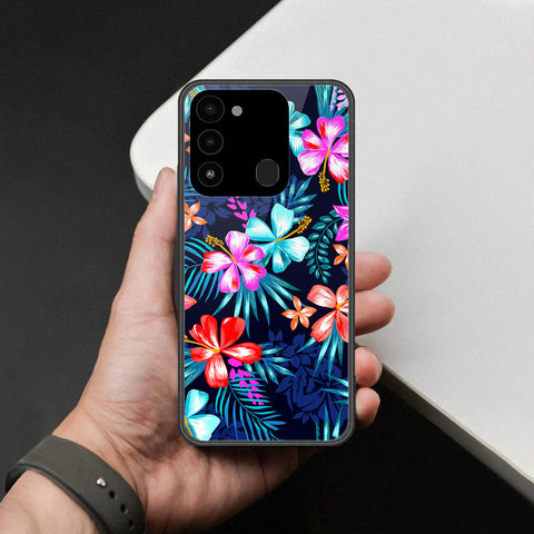Tecno Spark Go 2022 Cover - Foral Series - HQ Premium Shine Durable Shatterproof Case