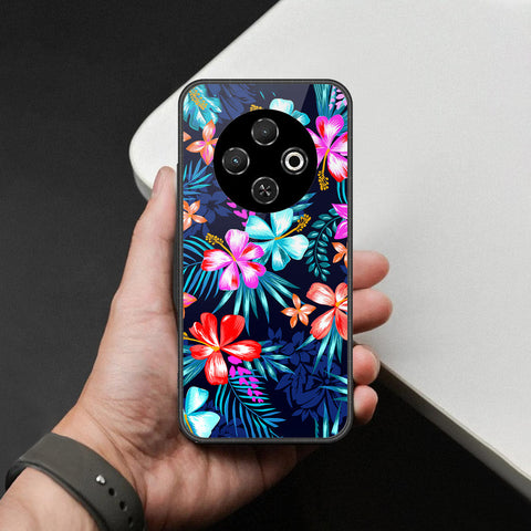 Tecno Spark 30C 4G Cover - Foral Series - HQ Premium Shine Durable Shatterproof Case