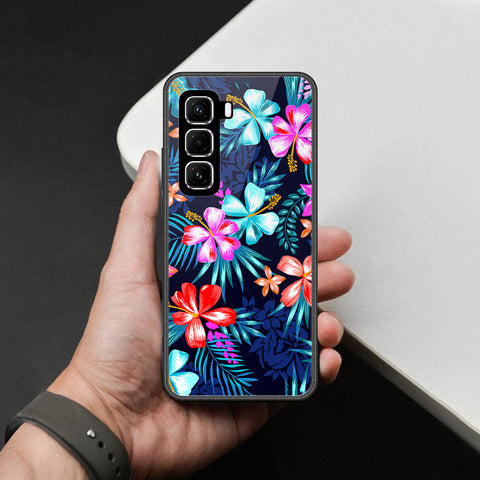 Infinix Hot 50 4G Cover - Foral Series - HQ Premium Shine Durable Shatterproof Case