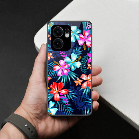 Oppo Reno 13F 4G Cover - Foral Series - HQ Premium Shine Durable Shatterproof Case