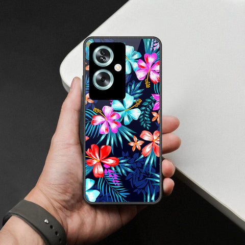 Oppo A2 Cover - Foral Series - HQ Premium Shine Durable Shatterproof Case