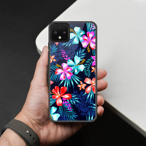 Google Pixel 4 Cover - Foral Series - HQ Premium Shine Durable Shatterproof Case