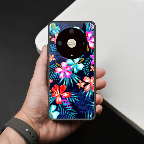 Honor X9a Cover - Foral Series - HQ Premium Shine Durable Shatterproof Case