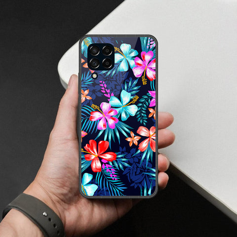 Samsung Galaxy F12 Cover - Foral Series - HQ Premium Shine Durable Shatterproof Case