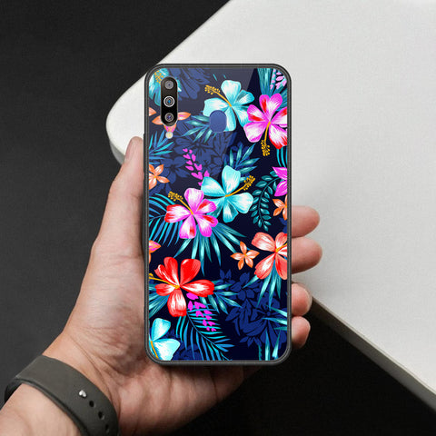 Samsung Galaxy M30 Cover - Foral Series - HQ Premium Shine Durable Shatterproof Case