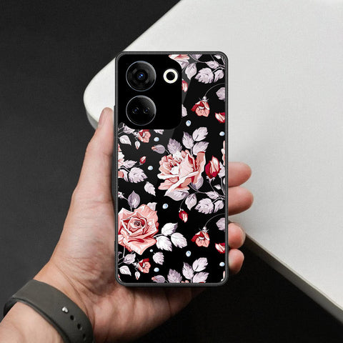 Tecno Camon 20 Cover - Foral Series - HQ Premium Shine Durable Shatterproof Case