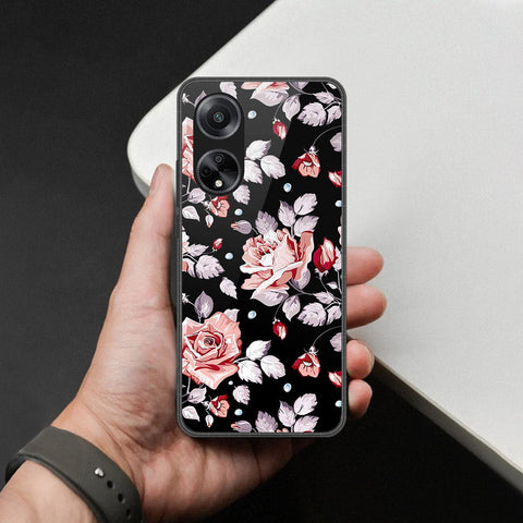 Oppo A98 Cover - Foral Series - HQ Premium Shine Durable Shatterproof Case