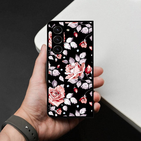 Samsung Galaxy Z Fold 5 5G Cover - Foral Series - HQ Premium Shine Durable Shatterproof Case