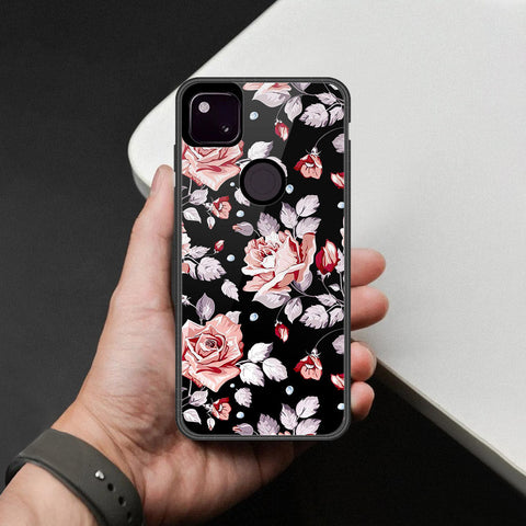 Google Pixel 4a 4G Cover - Foral Series - HQ Premium Shine Durable Shatterproof Case