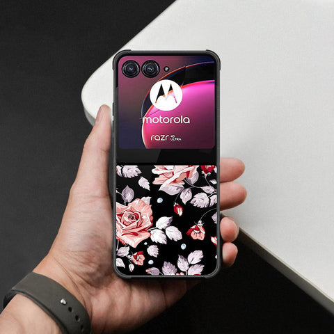 Motorola Razr 40 Ultra Cover - Foral Series - HQ Premium Shine Durable Shatterproof Case