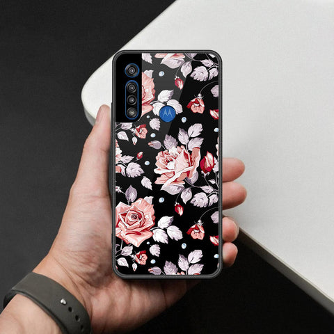 Motorola One Macro Cover - Foral Series - HQ Premium Shine Durable Shatterproof Case