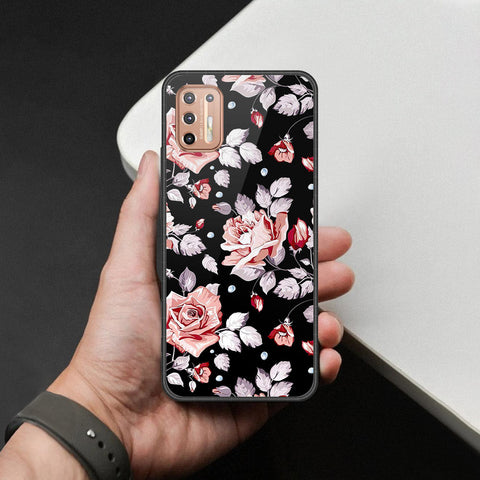 Motorola Moto G9 Plus Cover - Foral Series - HQ Premium Shine Durable Shatterproof Case