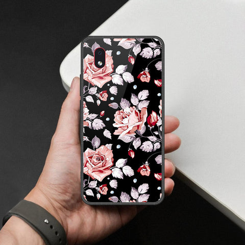 Samsung Galaxy A01 Core Cover - Foral Series - HQ Premium Shine Durable Shatterproof Case