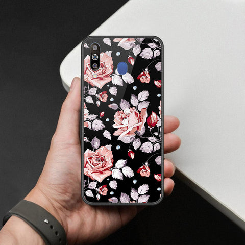 Samsung Galaxy M30 Cover - Foral Series - HQ Premium Shine Durable Shatterproof Case