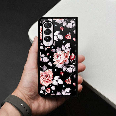 Samsung Galaxy Z Fold 4 5G Cover - Foral Series - HQ Premium Shine Durable Shatterproof Case