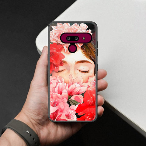 LG G8 ThinQ Cover - Foral Series - HQ Premium Shine Durable Shatterproof Case