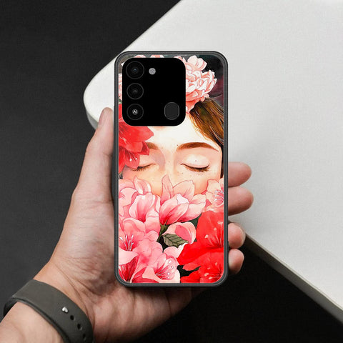 Tecno Spark Go 2022 Cover - Foral Series - HQ Premium Shine Durable Shatterproof Case