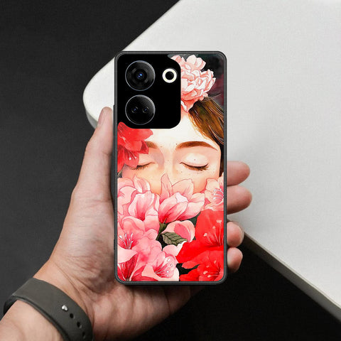 Tecno Camon 20 Cover - Foral Series - HQ Premium Shine Durable Shatterproof Case