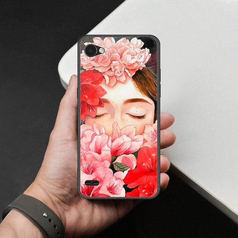 LG Q6 Plus Cover - Foral Series - HQ Premium Shine Durable Shatterproof Case