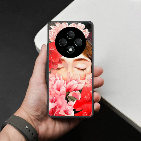 Oppo Reno 12F Cover - Foral Series - HQ Premium Shine Durable Shatterproof Case
