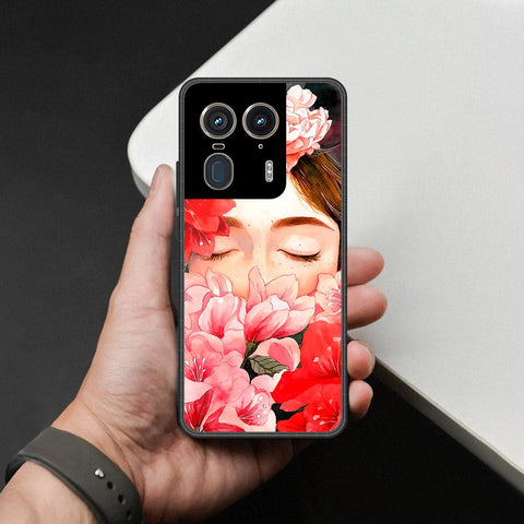 Motorola Edge 50 Ultra Cover - Foral Series - HQ Premium Shine Durable Shatterproof Case