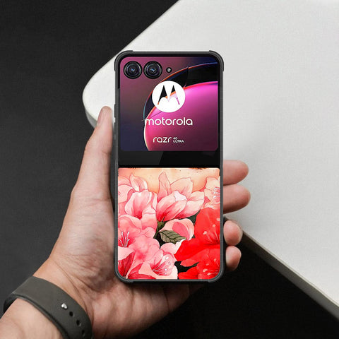 Motorola Razr 40 Ultra Cover - Foral Series - HQ Premium Shine Durable Shatterproof Case