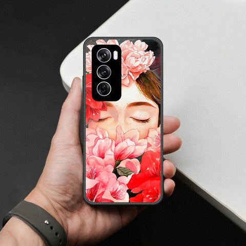 Oppo Reno 12 Pro Cover - Foral Series - HQ Premium Shine Durable Shatterproof Case