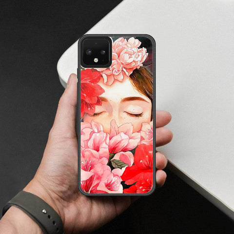 Google Pixel 4 Cover - Foral Series - HQ Premium Shine Durable Shatterproof Case