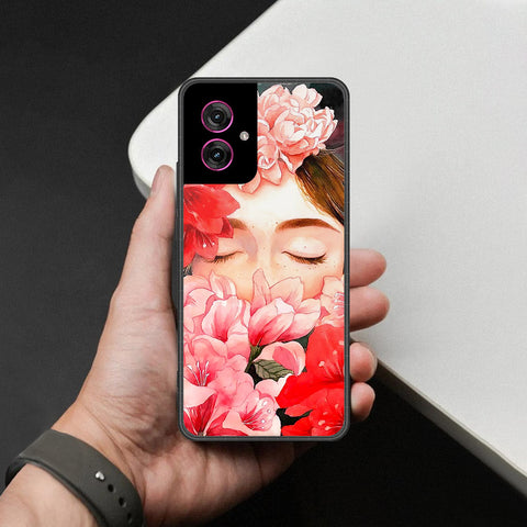 Motorola Moto G55 Cover - Foral Series - HQ Premium Shine Durable Shatterproof Case