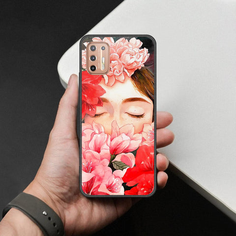 Motorola Moto G9 Plus Cover - Foral Series - HQ Premium Shine Durable Shatterproof Case