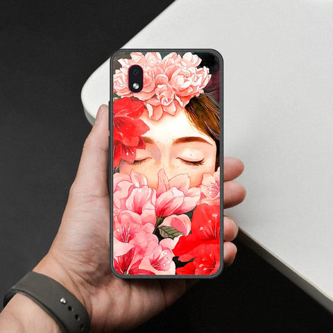 Samsung Galaxy A01 Core Cover - Foral Series - HQ Premium Shine Durable Shatterproof Case