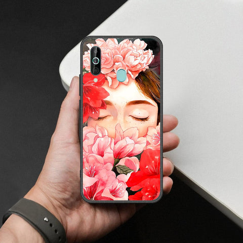 Samsung Galaxy A60 Cover - Foral Series - HQ Premium Shine Durable Shatterproof Case