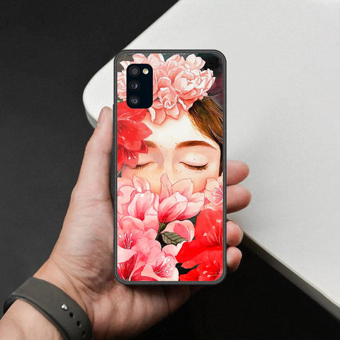 Samsung Galaxy A41 Cover - Foral Series - HQ Premium Shine Durable Shatterproof Case