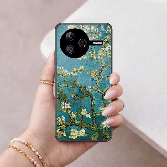 Xiaomi Poco F7 Pro Cover - Foral Series 2 - HQ Premium Shine Durable Shatterproof Case