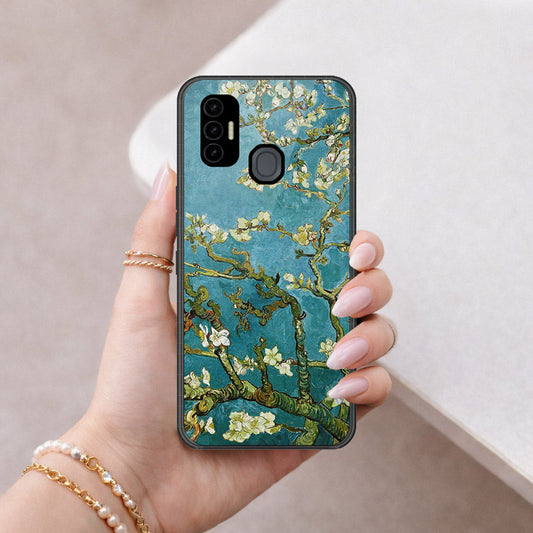 Tecno Spark 7T Cover - Foral Series 2 - HQ Premium Shine Durable Shatterproof Case