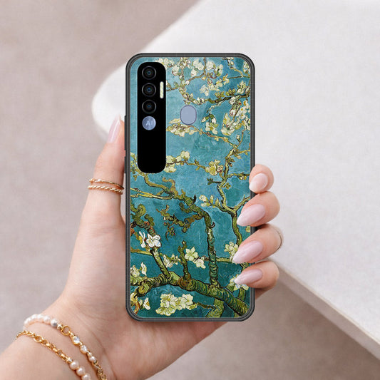 Tecno Spark 7 Pro Cover - Foral Series 2 - HQ Premium Shine Durable Shatterproof Case