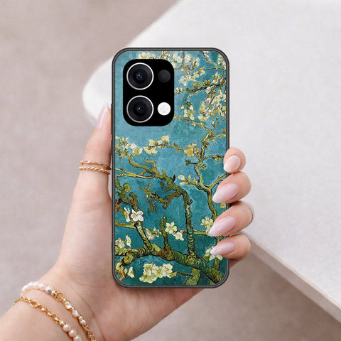 Oppo Reno 13 Cover - Foral Series 2 - HQ Premium Shine Durable Shatterproof Case