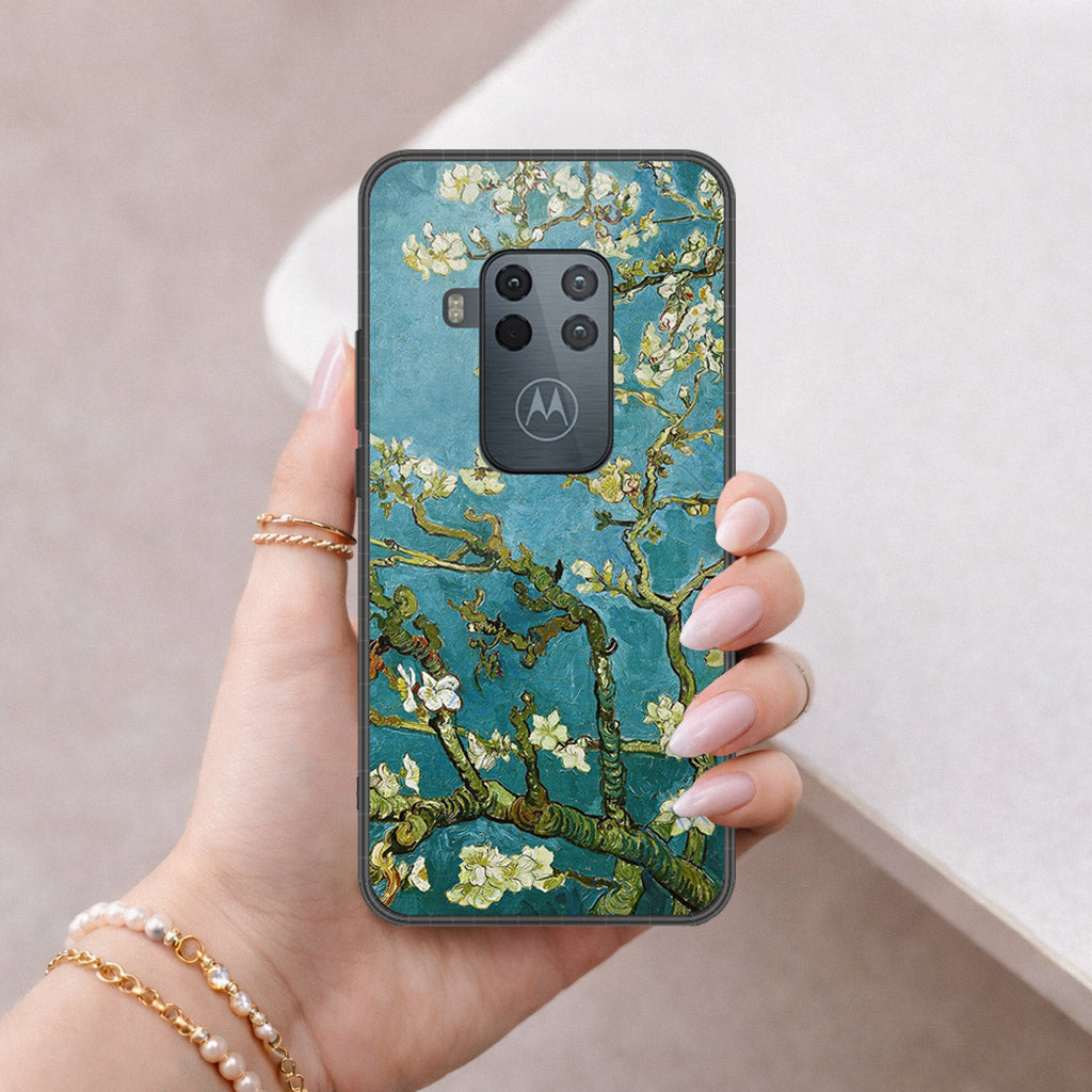 Motorola One Zoom Cover - Foral Series 2 - HQ Premium Shine Durable Shatterproof Case