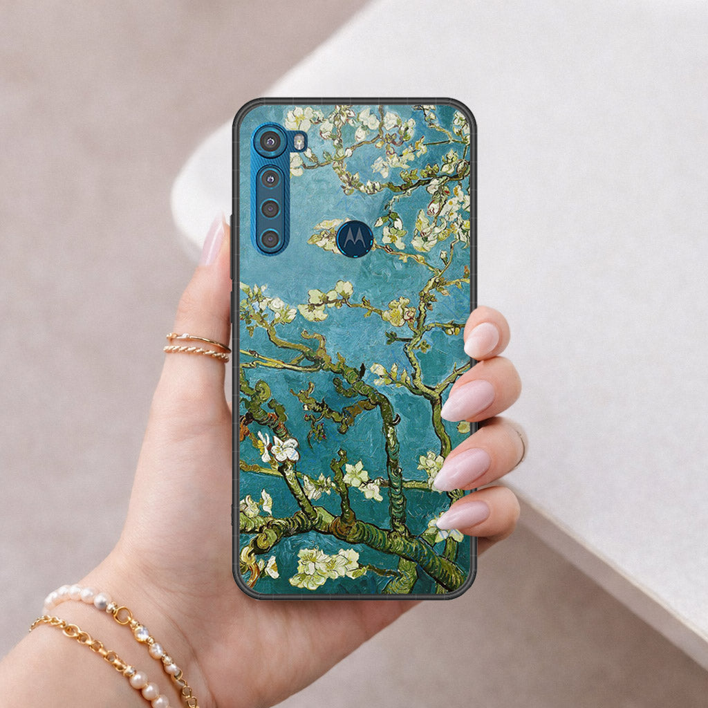 Motorola One Fusion Plus Cover - Foral Series 2 - HQ Premium Shine Durable Shatterproof Case
